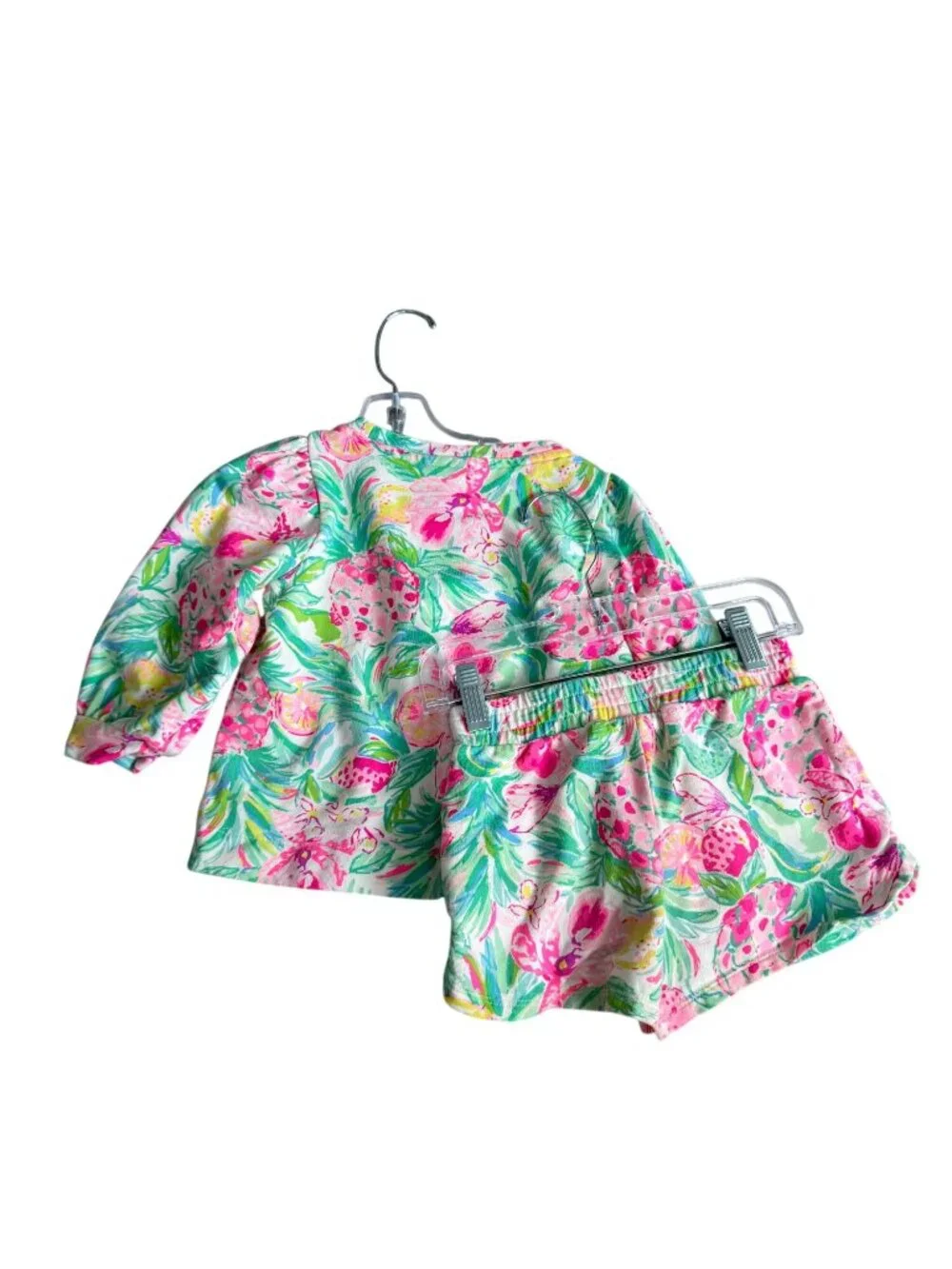 LILLY PULITZER Girls Pineapple Print Multicolor Set Size Small (4/5)